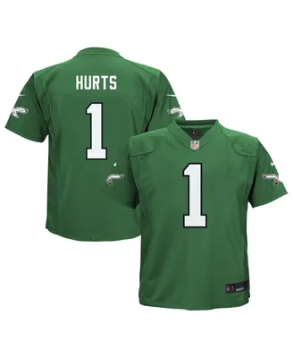 Preschool Boys and Girls Nike Jalen Hurts Kelly Green Philadelphia Eagles Alternate Game Jersey