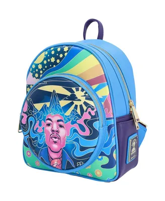 Loungefly Jimi Hendrix Psychedelic Glow Landscape Mini Backpack