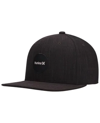 Men's Hurley Heathered Black H20-Dri Point Break Snapback Hat