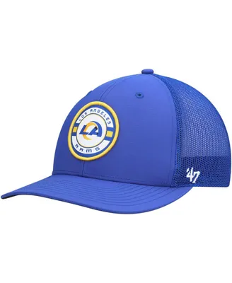 Men's '47 Brand Royal Los Angeles Rams Berm Trucker Adjustable Hat