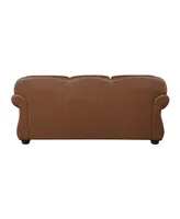 White Label Dadeville 85" Leather Match Sofa