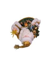 Kurt Adler 11.5" Battery-Operated Fabriche Led Nativity Santa