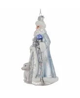 Kurt Adler 7" Bellisimo Santa with Polar Bear Ornament