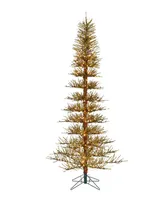 Kurt Adler 7.5' Warm Led Slim German Layered Tree