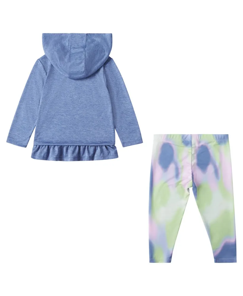 adidas Baby Girls Hooded T Shirt and Printed Leggings, 2 Piece Set