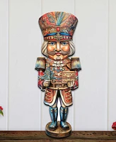 Designocracy Regal Nutcracker Prince Christmas Door Decor Wooden Wall Decor G. DeBrekht