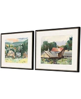 Valley Farm Ii Framed Art, Set of 2