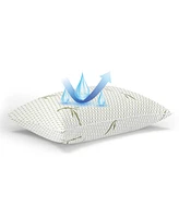 ProSleep Gel-Infused Memory Foam Cluster Pillow with Rayon from Bamboo Infused Cover, Jumbo