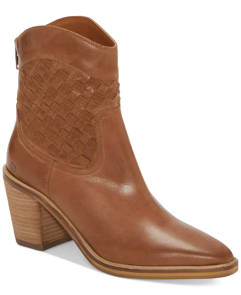 Lucky Brand Women's Aryleis Block-Heel Ankle Western Booties