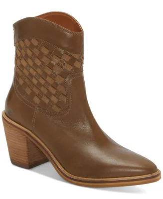 Lucky Brand Women's Aryleis Block-Heel Ankle Cowboy Booties