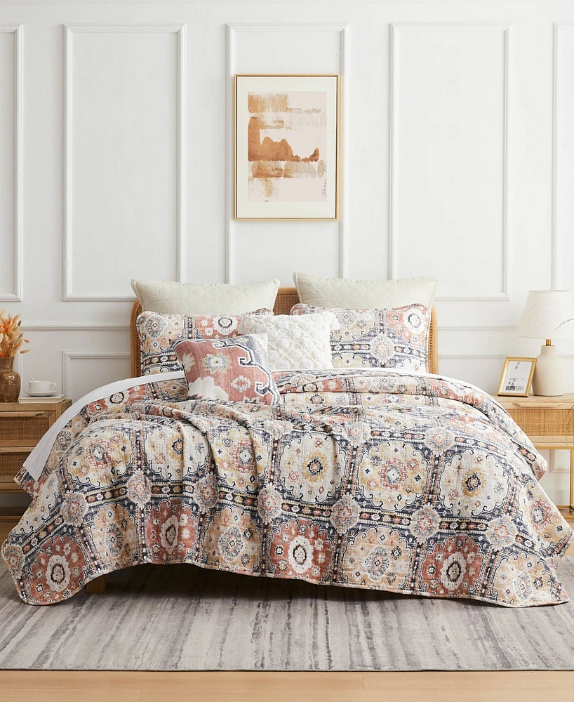 Southshore Fine Linens Kilim 7 Piece Quilt Set, Full/Queen