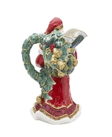 Fitz and Floyd Noel Holiday Santa Pitcher, 12.5-in