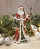 Fitz and Floyd Noel Holiday Musical Santa Figurine, 11-inch