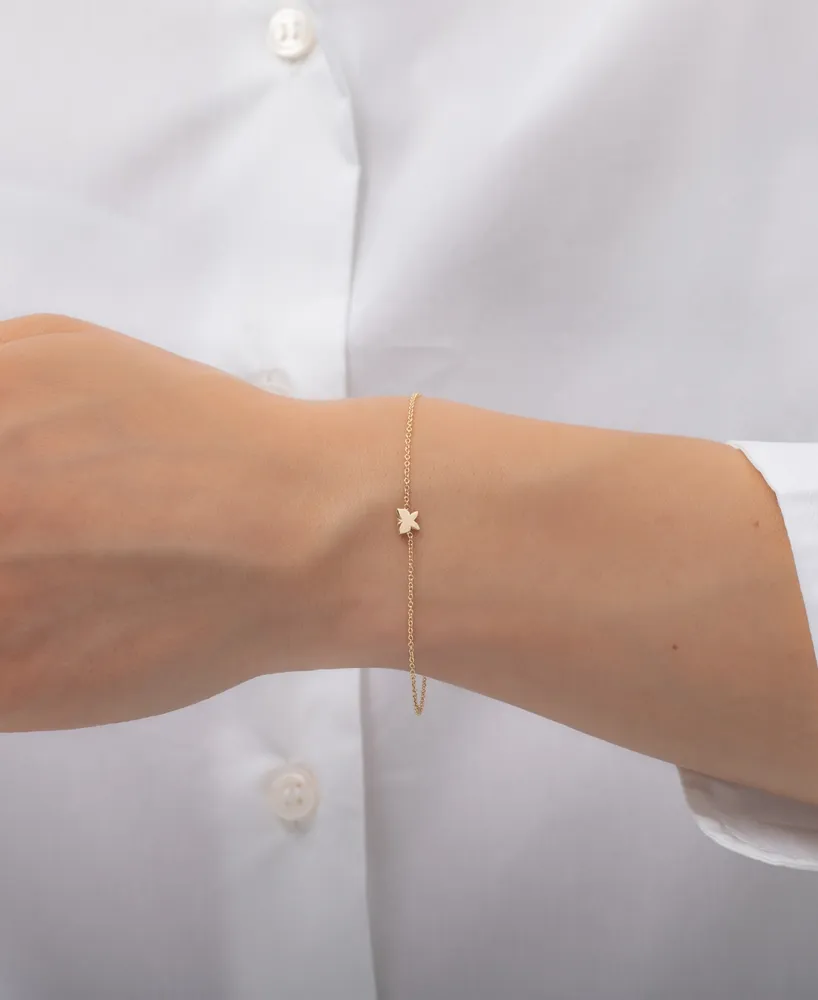 Zoe Lev Butterfly Link Bracelet in 14K Gold