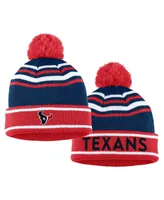 Women's Wear by Erin Andrews Navy Houston Texans Colorblock Cuffed Knit Hat with Pom and Scarf Set