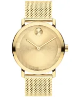 Movado Men's Bold Evolution 2.0 Swiss Quartz Ionic Plated Light Gold-Tone 2 Steel Watch 40mm