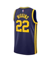 Men's and Women's Jordan Andrew Wiggins Navy Golden State Warriors Swingman Jersey - Statement Edition