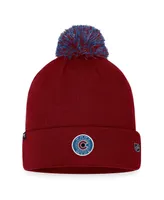 Men's Fanatics Burgundy Colorado Avalanche Nhl Draft Cuffed Knit Hat with Pom