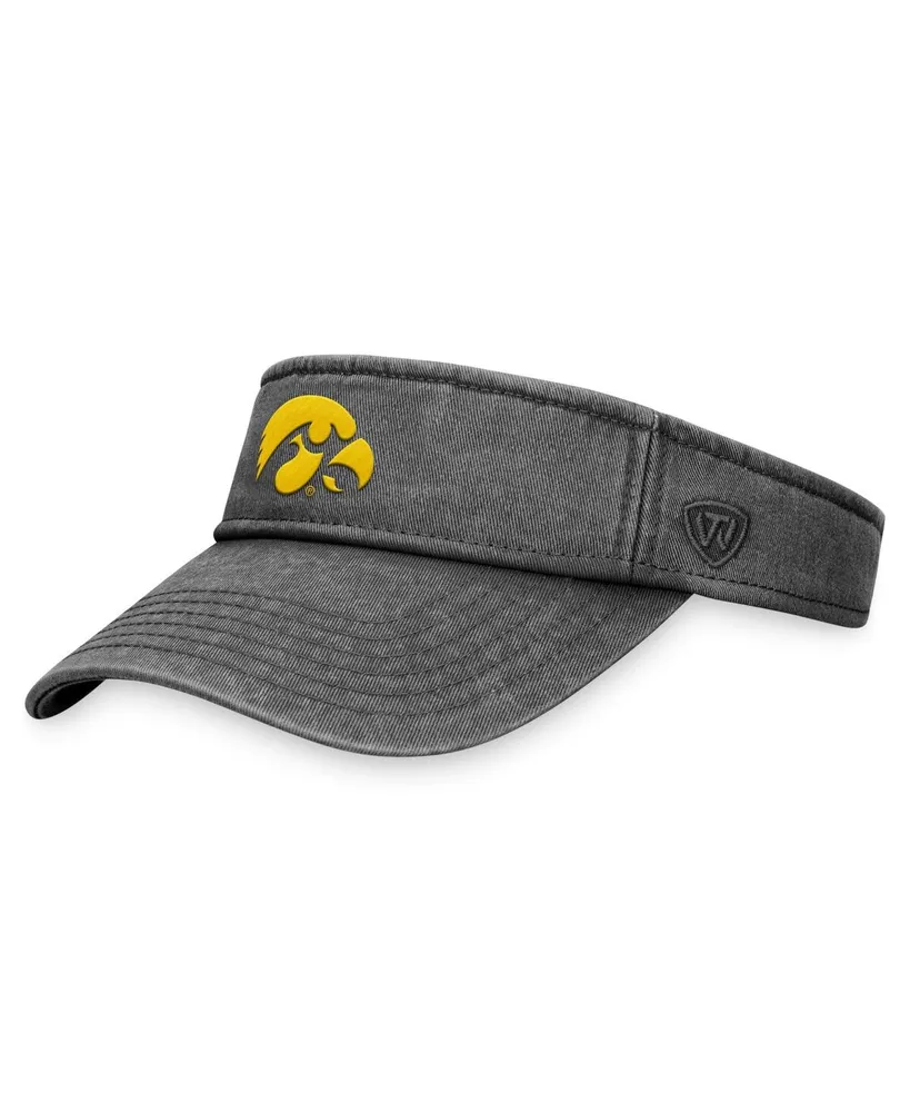 Men's Top of the World Black Iowa Hawkeyes Terry Adjustable Visor