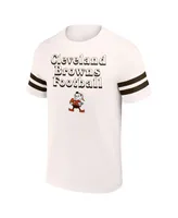 Men's Nfl x Darius Rucker Collection by Fanatics Cream Cleveland Browns Vintage-Like T-shirt