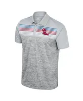 Men's Colosseum Gray Ole Miss Rebels Cybernetic Polo Shirt