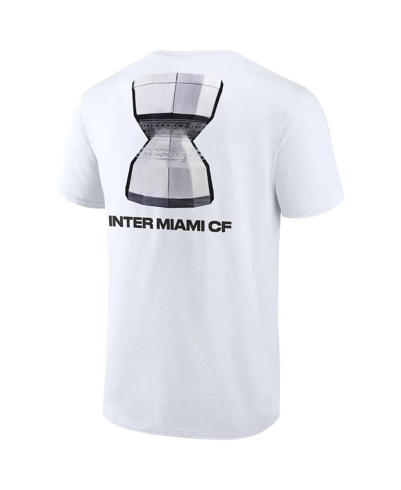 Men's Fanatics White Inter Miami Cf 2023 Leagues Cup Champions Locker Room T-shirt