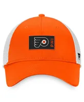 Men's Fanatics Orange Philadelphia Flyers Authentic Pro Rink Trucker Snapback Hat