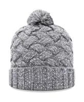 Women's Top of the World Heather Gray Ndsu Bison Arctic Cuffed Knit Hat with Pom