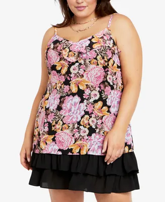 City Chic Plus Remy Print Cami