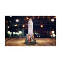 Fc Design 12"H Our Lady of Fatima Statue Our Lady of The Holy Rosary of Fatima Holy Figurine Religious Decoration Home Decor Perfect Gift for House Wa