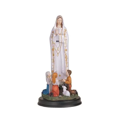 Fc Design 12"H Our Lady of Fatima Statue Our Lady of The Holy Rosary of Fatima Holy Figurine Religious Decoration Home Decor Perfect Gift for House Wa