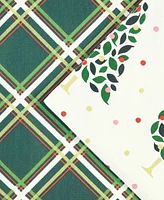 kate spade new york Holiday Confetti Acrobat Plaid Reversible Holiday Table Runner, 15" x 72"