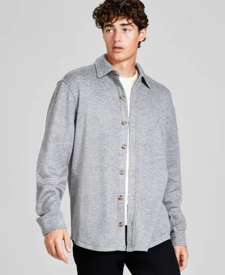 And Now This Men's Cozy Long-Sleeve Button-Up Sweatshirt