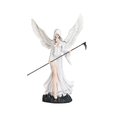 Fc Design 24"H Angel of Death in White Walking with Scythe Statue Fantasy Decoration Figurine Large Sculpture Home Decor Perfect Gift for House Warmin