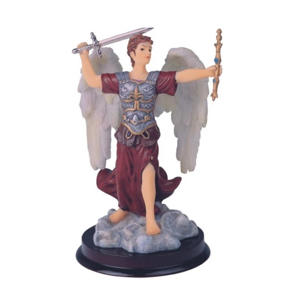 Fc Design 6"H Archangel Michael Statue Saint Michael The Strongest Angel Holy Figurine Religious Decoration Home Decor Perfect Gift for House Warming,