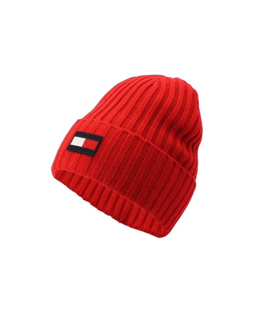 Tommy Hilfiger Men's Solid Shaker Cuff Hat with Ghost Patch