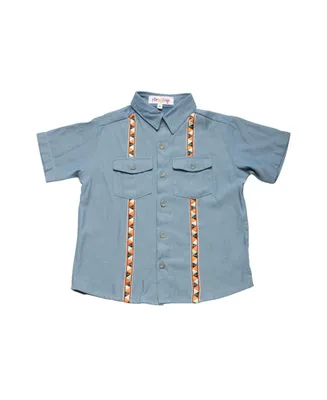 Mixed Up Clothing Little Boys Short Sleeves Button Down Pocket Shirt