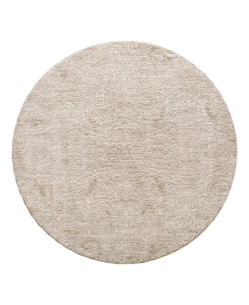 Livabliss Masterpiece High-Low Mpc-2316 5'3" x 5'3" Round Area Rug