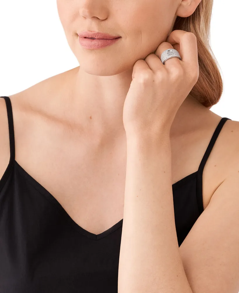 Michael Kors Sterling Silver Statement Cocktail Ring