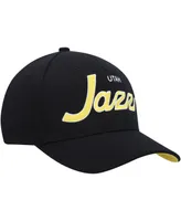 Men's Mitchell & Ness Black Utah Jazz Mvp Team Script 2.0 Stretch Snapback Hat