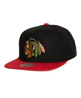 Men's Mitchell & Ness Black Chicago Blackhawks Core Team Ground 2.0 Snapback Hat