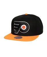 Men's Mitchell & Ness Black Philadelphia Flyers Core Team Ground 2.0 Snapback Hat