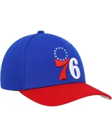 Men's Mitchell & Ness Royal, Red Philadelphia 76ers Mvp Team Two-Tone 2.0 Stretch-Snapback Hat