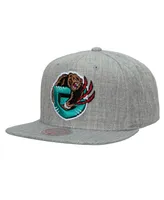 Men's Mitchell & Ness Heather Gray Vancouver Grizzlies Hardwood Classics 2.0 Snapback Hat