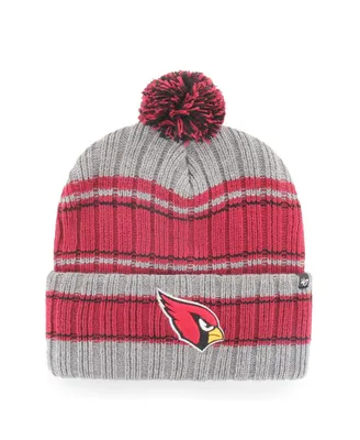 Men's '47 Brand Graphite Arizona Cardinals Rexford Cuffed Knit Hat with Pom