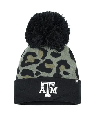 Women's '47 Brand Hunter Green Texas A&M Aggies Bagheera Cuffed Knit Hat with Pom