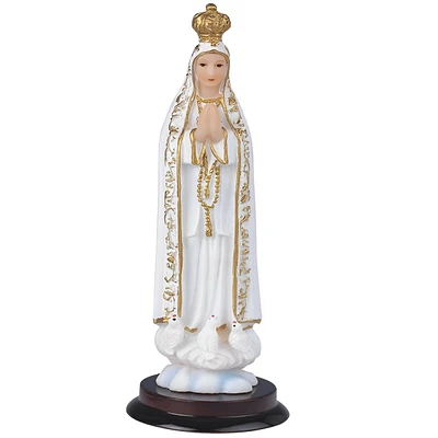 Fc Design 5"H Our Lady of Fatima Statue Our Lady of The Holy Rosary of Fatima Holy Figurine Religious Decoration Home Decor Perfect Gift for House War