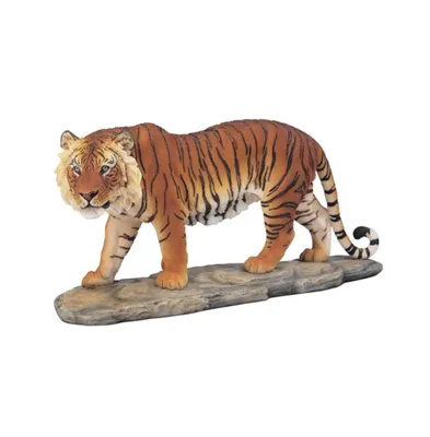 Fc Design 6"H Orange Bengal Tiger Standing on Rock Wild Cat Animal Figurine Home Decor Perfect Gift for House Warming, Holidays and Birthdays
