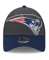 Big Boys and Girls New Era Graphite New England Patriots Reflect 9FORTY Adjustable Hat