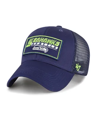 Big Boys and Girls '47 Brand College Navy Seattle Seahawks Levee Mvp Trucker Adjustable Hat